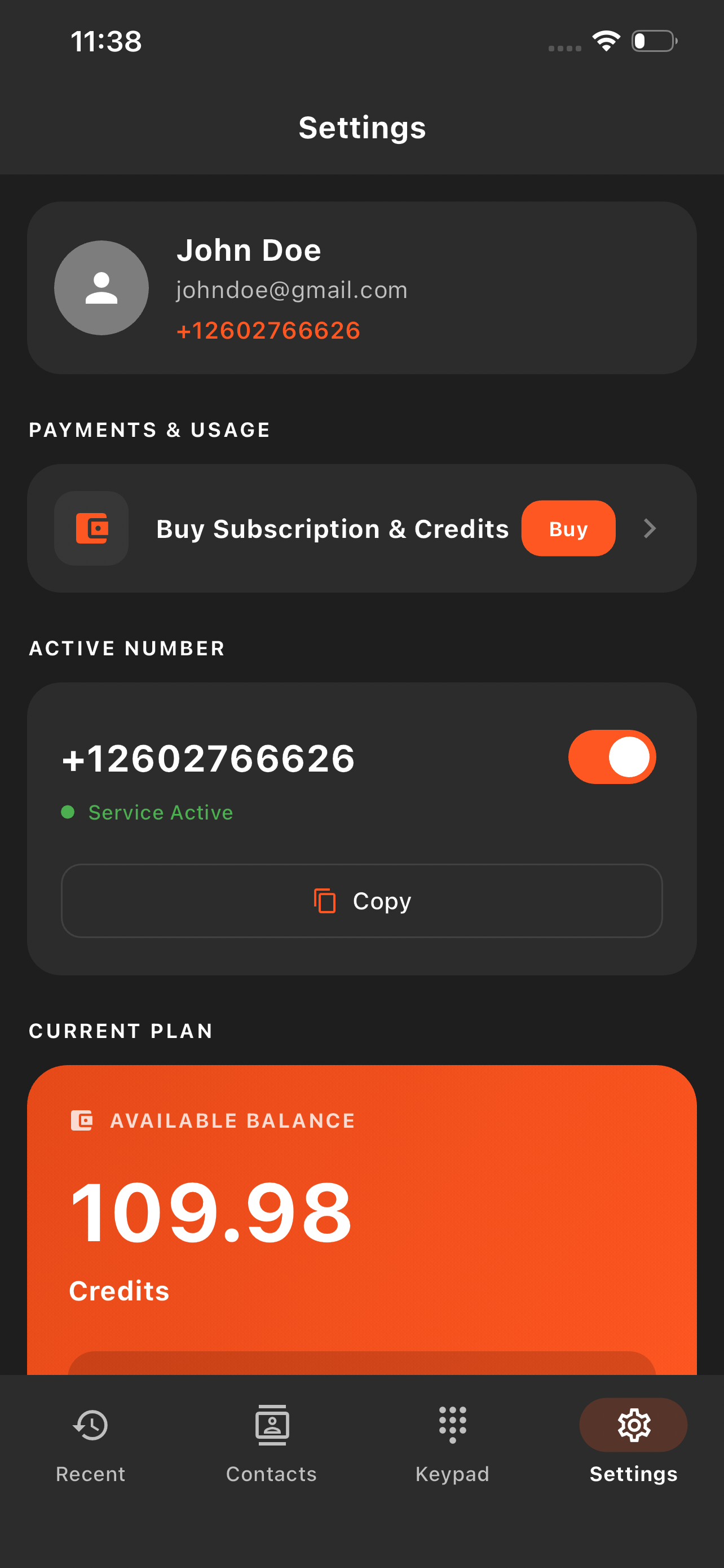 Active Inactive Number